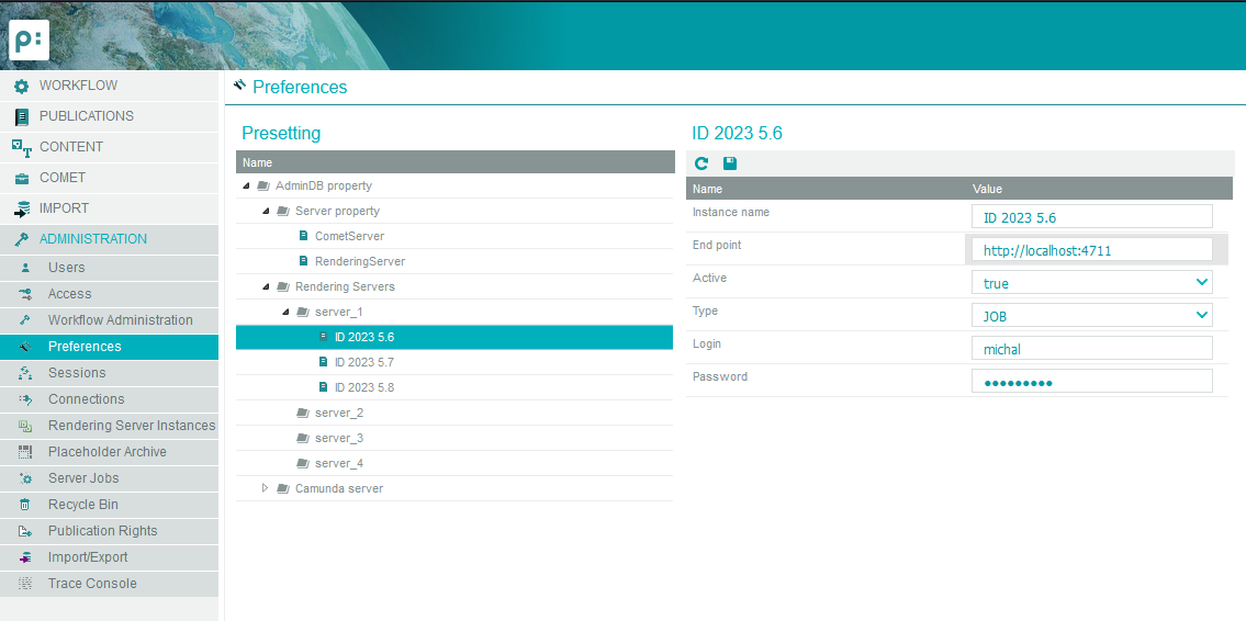 instance configuration