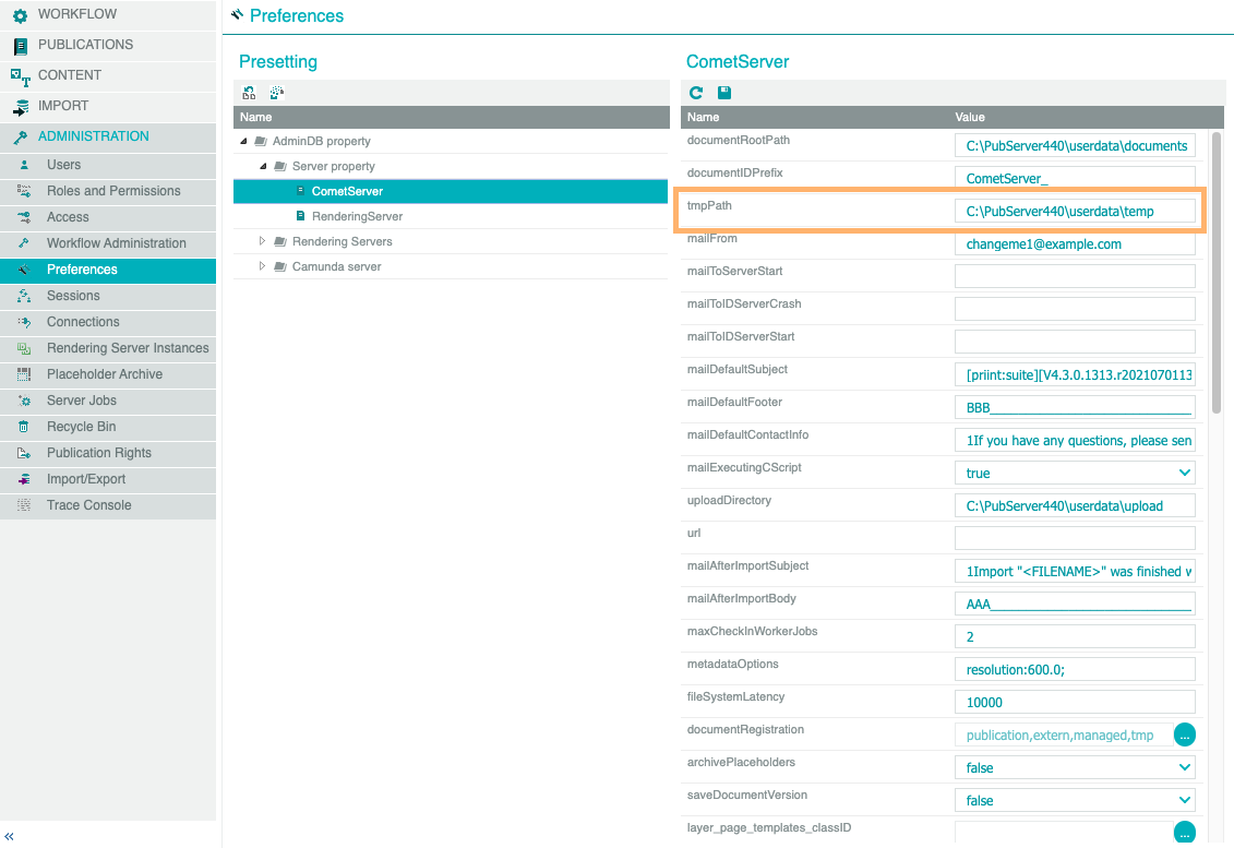 priint administration